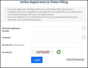 Choice Filling in JoSAA Counselling