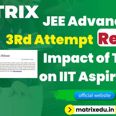 JEE Advanced 3rd Attempt Removed